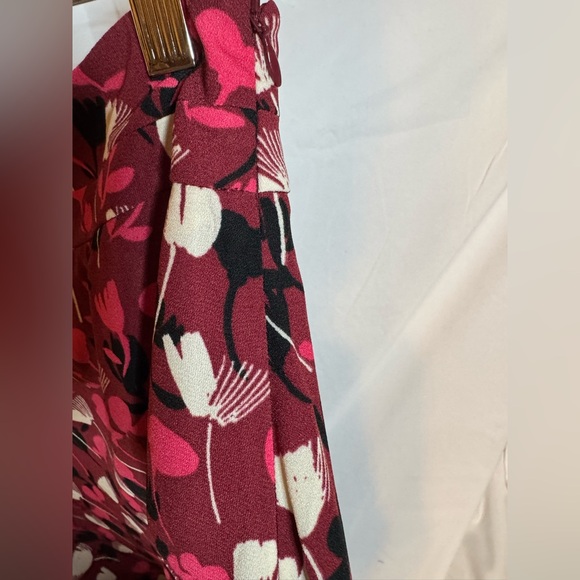 CAbi Pink and Black Floral A-Line Skirt - Picture 5 of 8